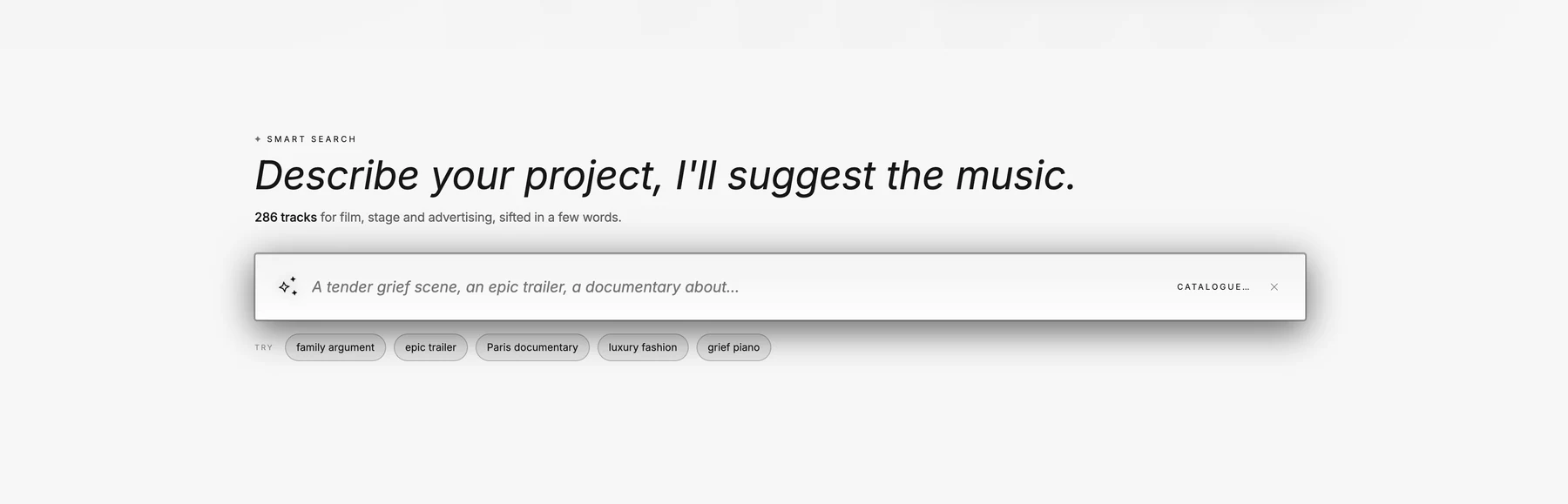 Module Smart Search du catalogue musical